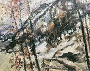 Lovis Corinth Walchensee mit Herzogstand im Schnee Germany oil painting artist